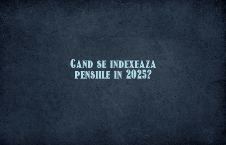 cand se indexeaza pensiile in 2025