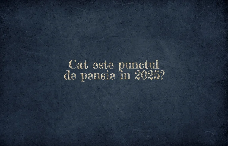 cat este punctul de pensie in 2025